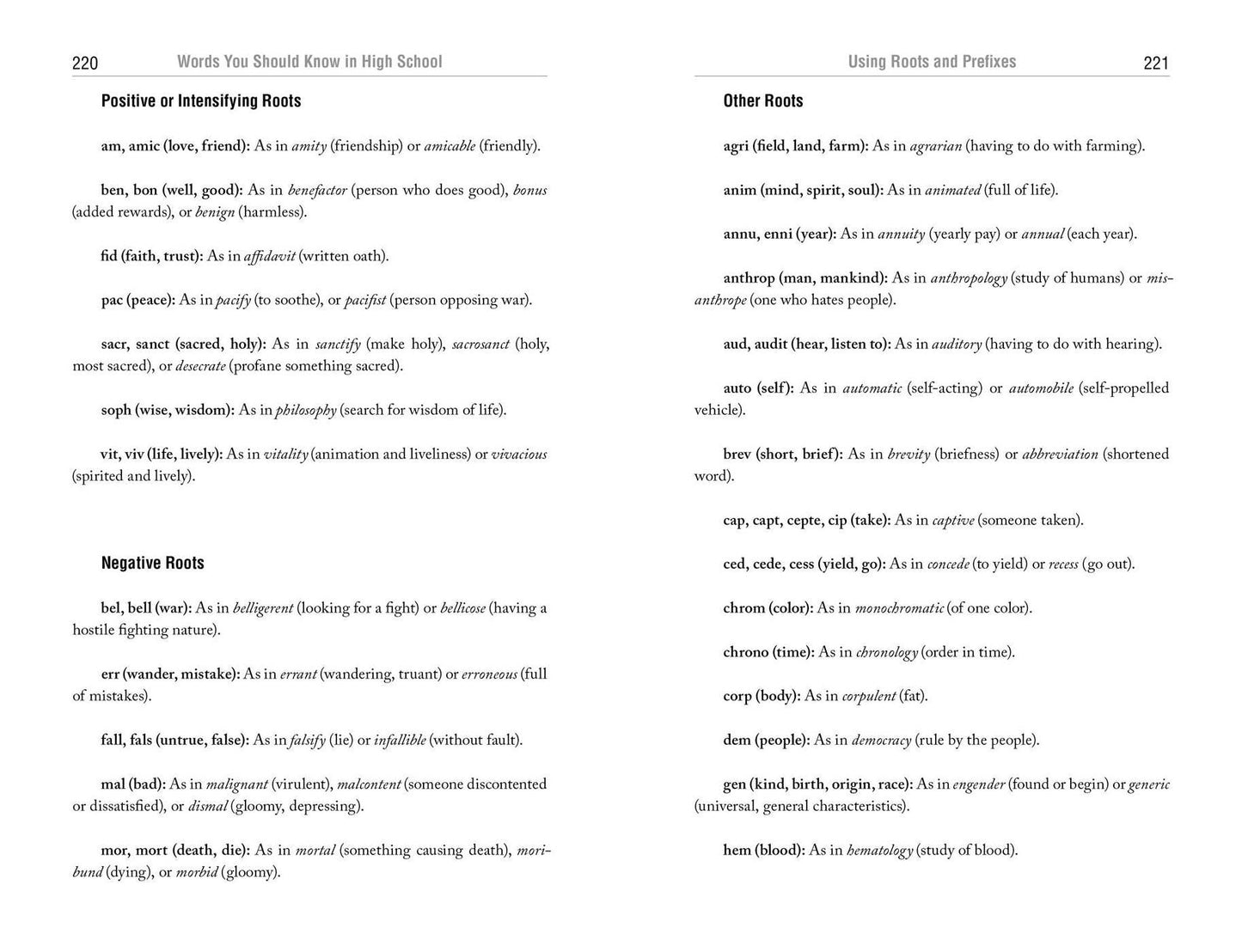 Words You Should Know In High School: 1000 Essential Words To Build Vocabulary, Improve Standardized Test Scores, And Write Successful Papers