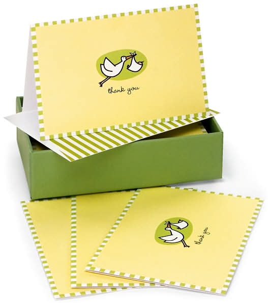 Baby Stork Thank You Notes Set Of 14