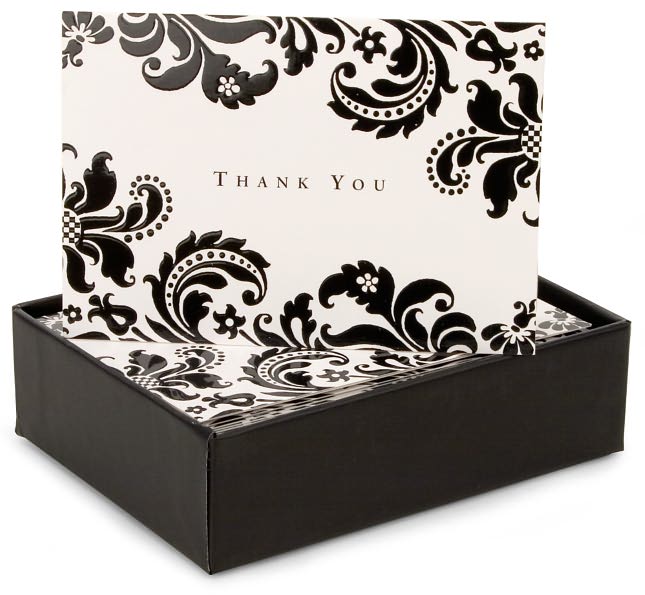 Shadow Tapestry Thank You Notes Set Of 14
