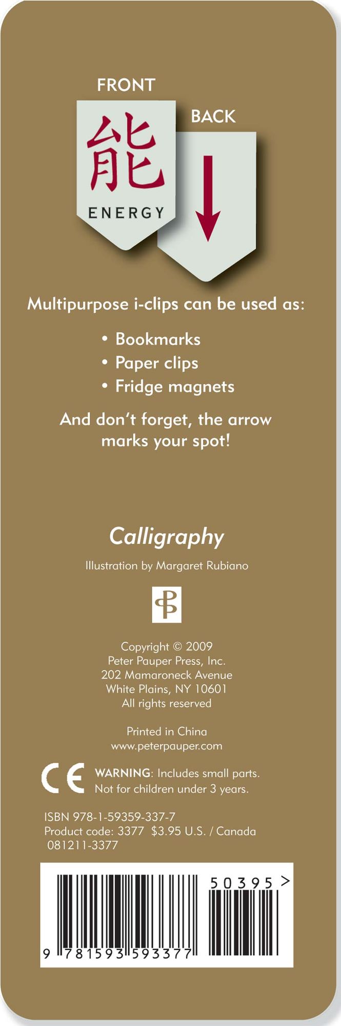 i-clips Calligraphy Bookmark