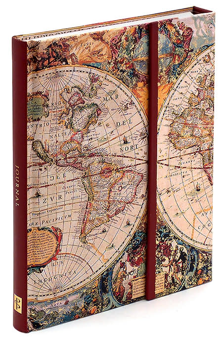 Old World Journal with Magnetic Flap 8.25'' x 6.5''