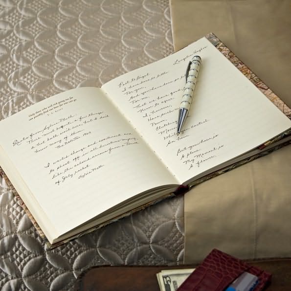 Old World Journal with Magnetic Flap 8.25'' x 6.5''