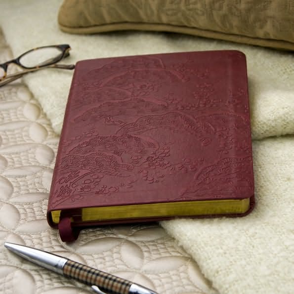 Cherry Blossoms Journal with Leather-Like Cover 6x8