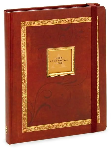 Antique Monogram Bound Lined Journal 6 X 8