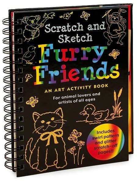 Furry Friends: An Art Activity Book for Animal Lovers and Artists of All Ages [With Wooden Stylus for Drawing]