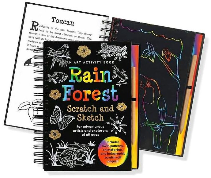 Rain Forest Scratch and Sketch: An Art Activity Book for Adventurous Artists and Explorers of All Ages