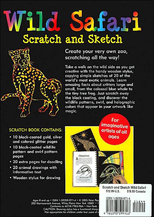 Wild Safari Scratch and Sketch: An Art Activity Book for Imaginative Artists of All Ages
