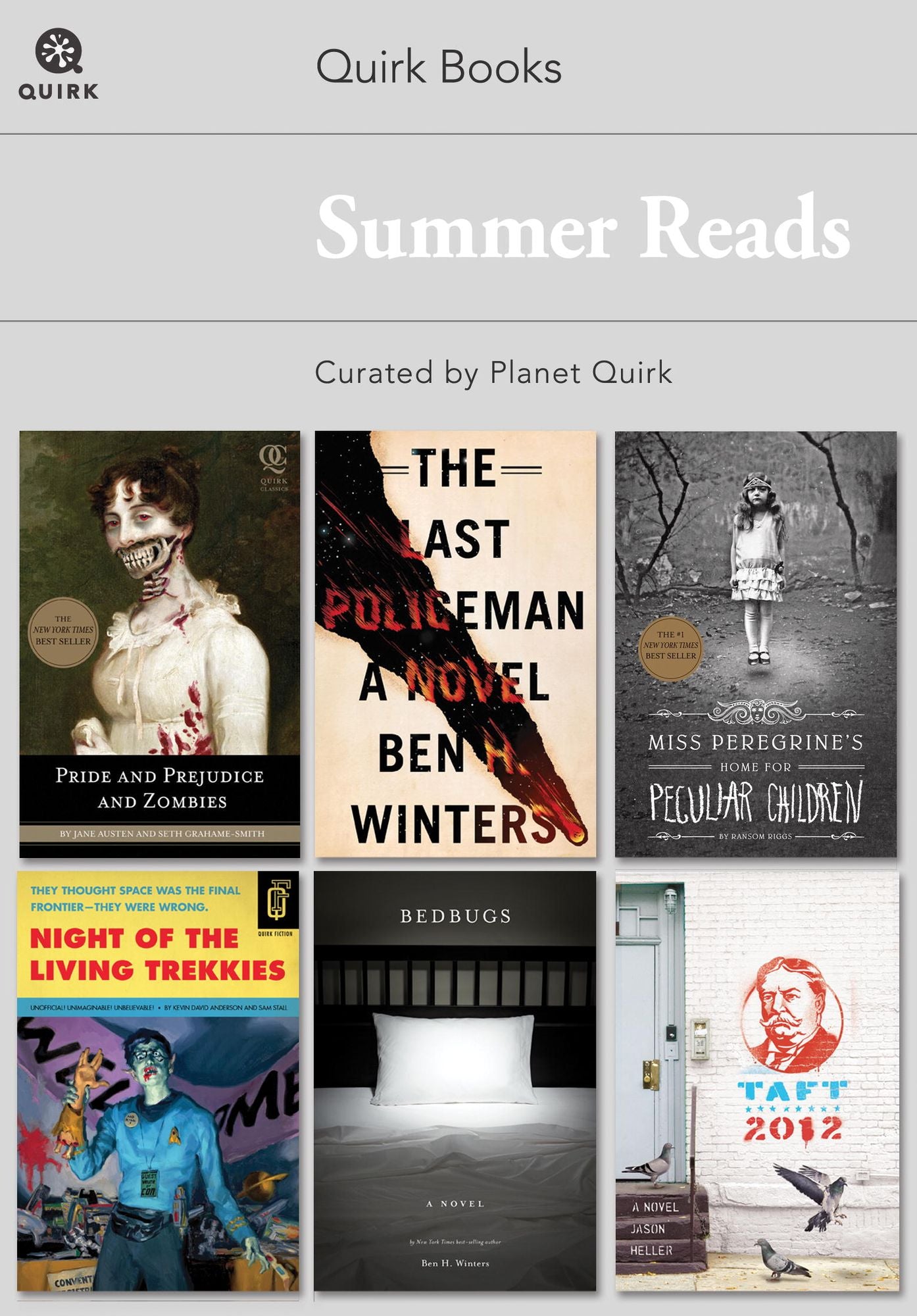 Quirk Books Summer Reads: Curated by Planet Quirk