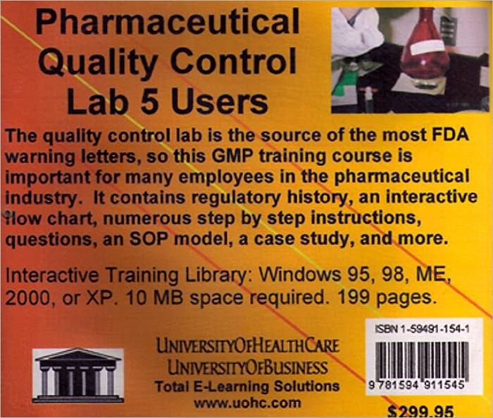 Pharmaceutical Quality Control Lab 5 Users