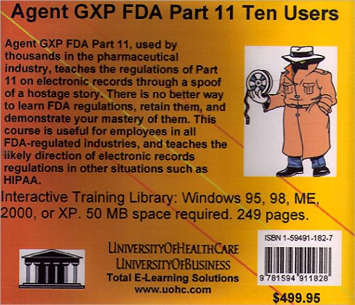 Agent GXP FDA Ten Users