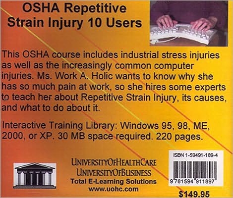 OSHA Repetitive Strain Injury, 10 Users