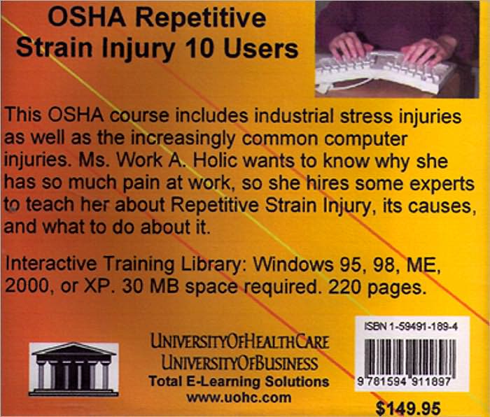 OSHA Repetitive Strain Injury, 10 Users