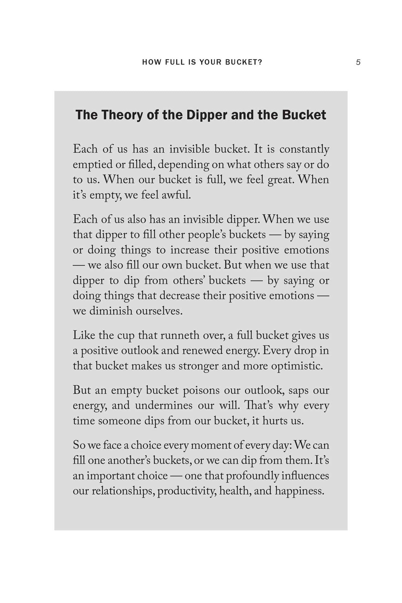 How Full Is Your Bucket? Expanded Anniversary Edition