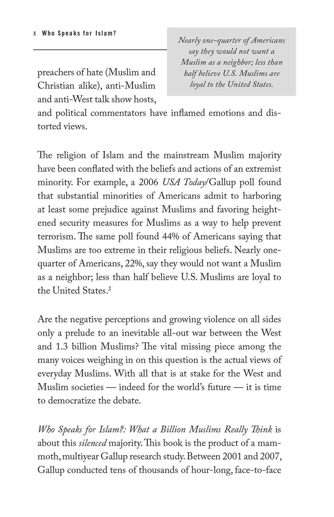 Who Speaks for Islam?: What a Billion Muslims Really Think