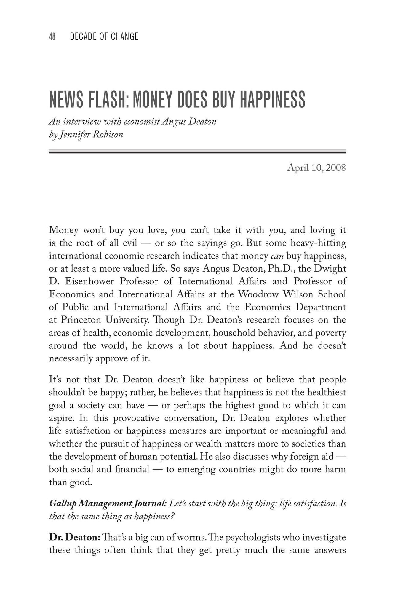 Decade of Change: Managing in Times of Uncertainty