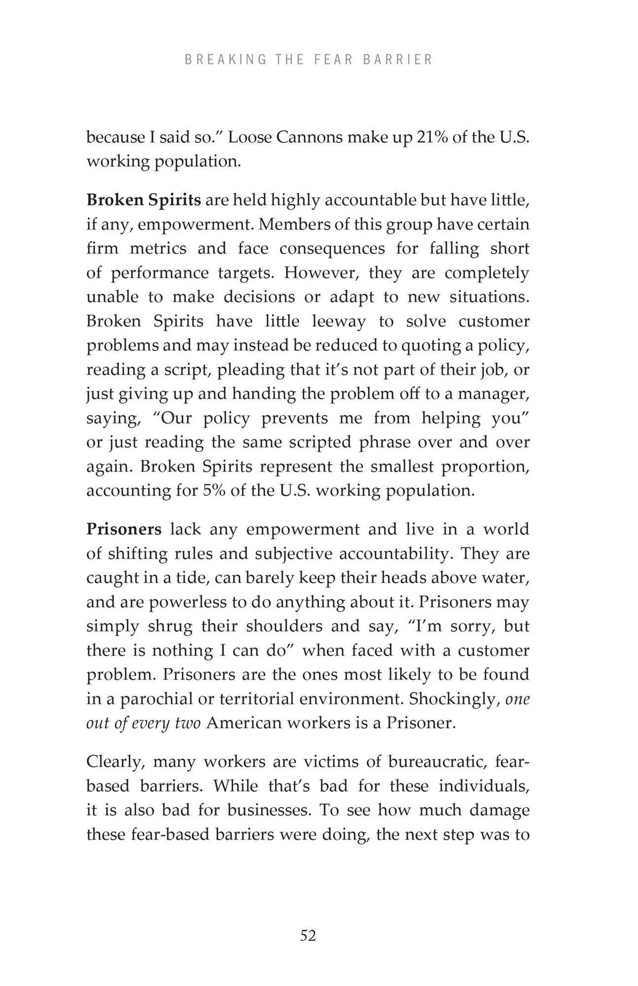 Breaking the Fear Barrier: How Fear Destroys Companies From the Inside Out and What to Do About It