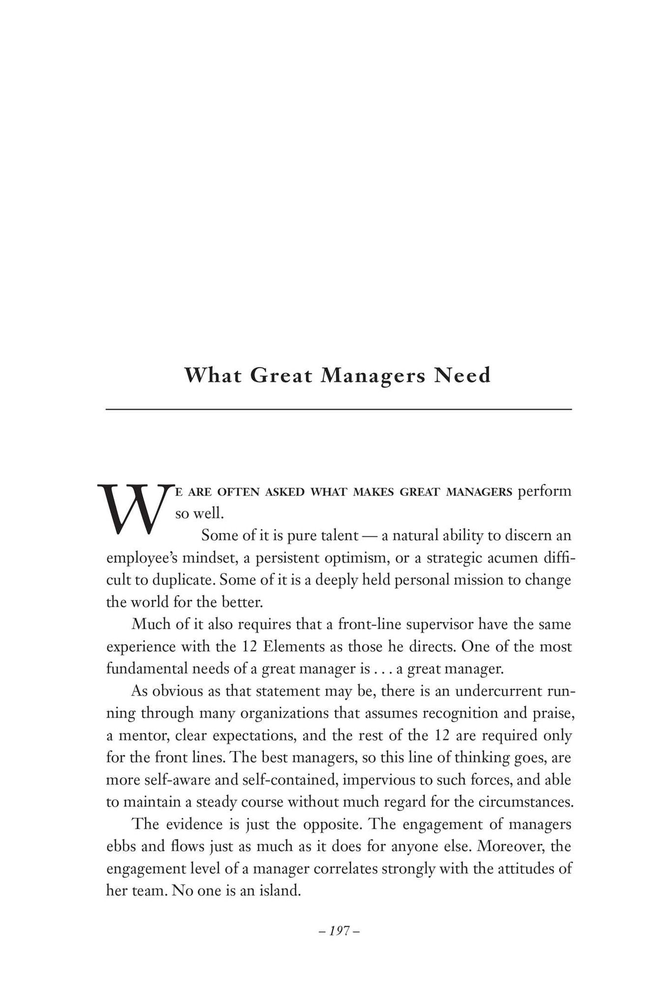 12: The Elements of Great Managing