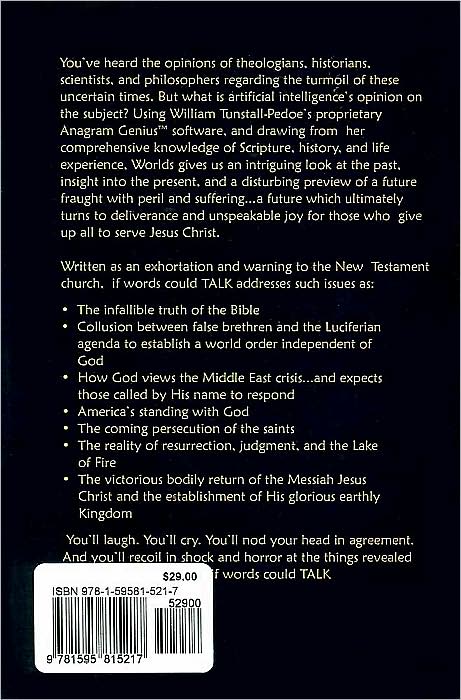 If Words Could Talk: An Analysis of These Perilous Times and the Coming Glorious Kingdom of God Through the Lens of Anagrams