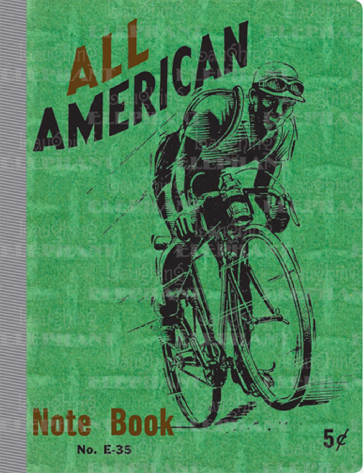 Bicyclist Vintage Notebook (Sold in Packs of 4)