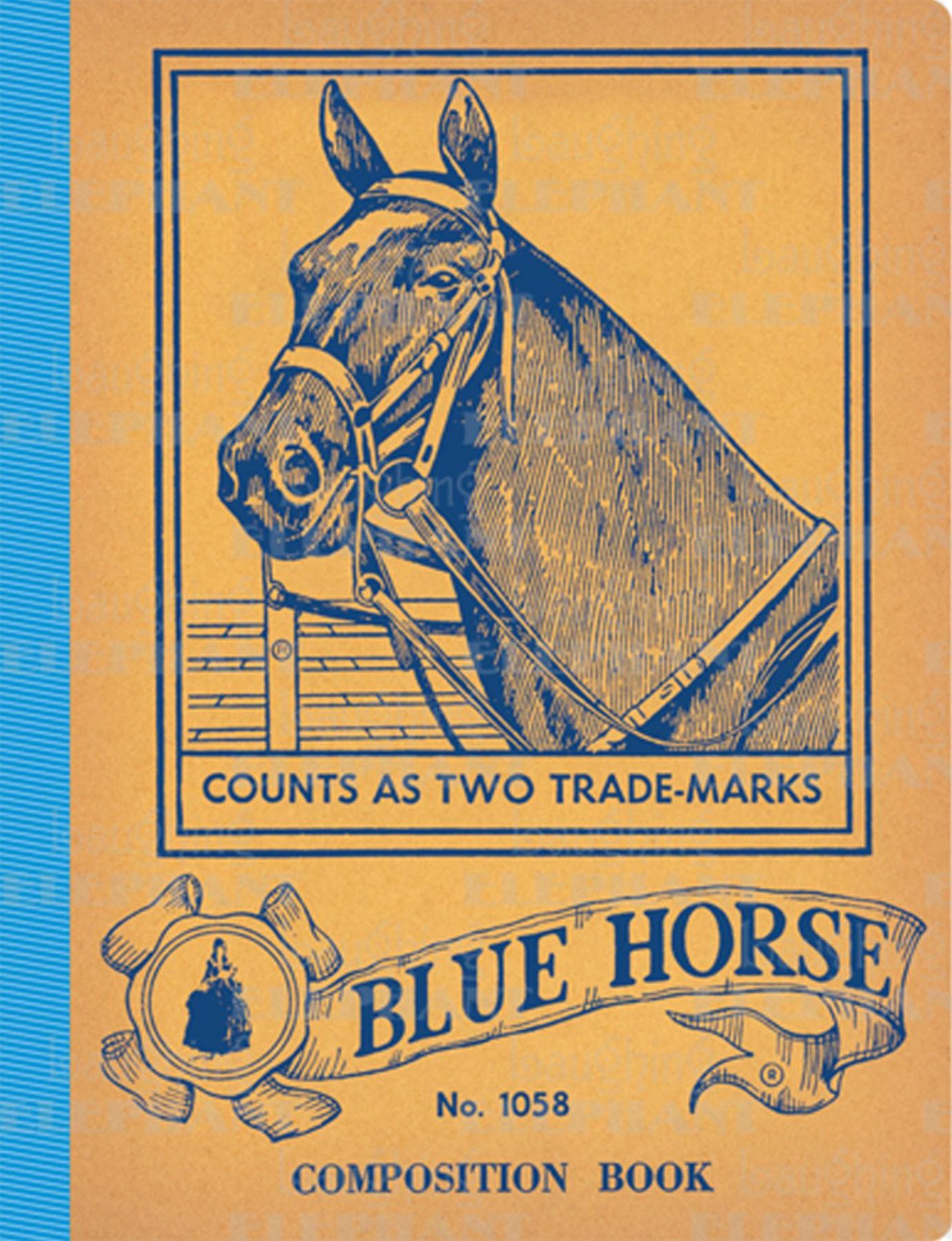 Blue Horse Vintage Notebook (Sold in Packs of 4)
