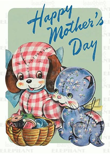 Toy Dog & Cat - Mother's Day Greeting Card