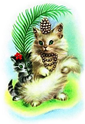 Princess Kitty (6 Cards Individually Bagged W/ Envelopes and Header)