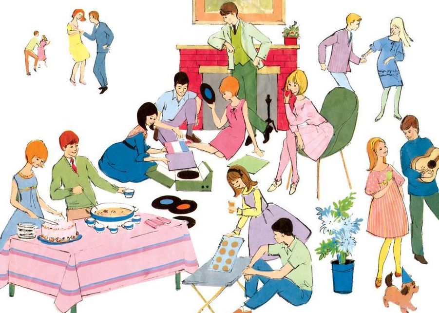 Groovy Teen Party Birthday Card [With Envelope]