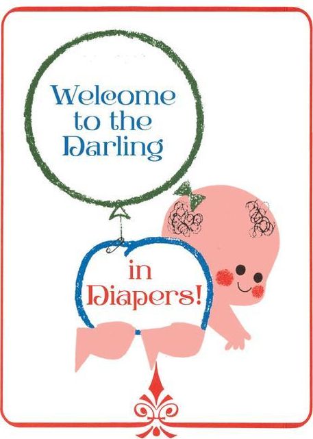 Crawling Baby with Balloon New Child Greeting Card [With Envelope]