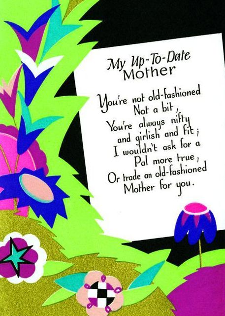 ""My Up to Date Mother"" Mother's Day Greeting Card