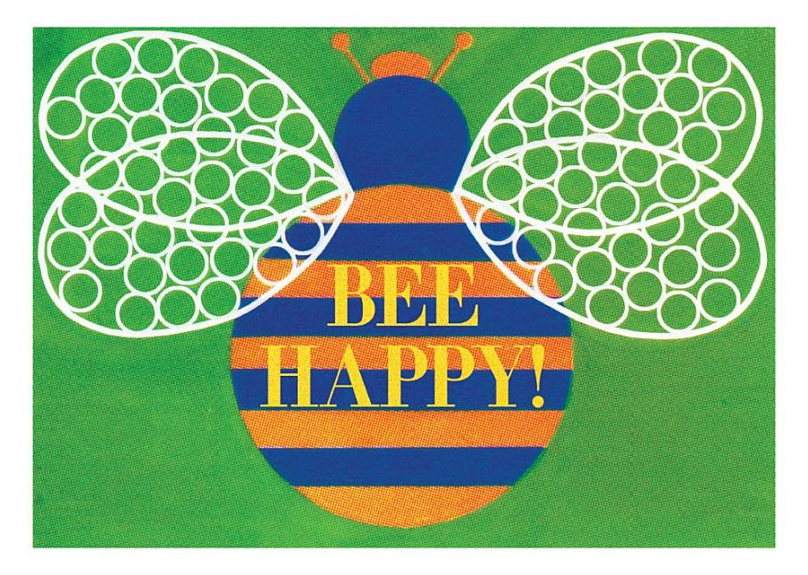Bee Happy Birthday Card [With 6 Envelopes]