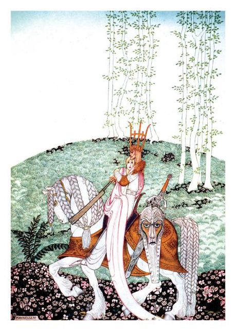 A Bride and Groom on a Glorious Horse Wedding Card [With 6 Envelopes]