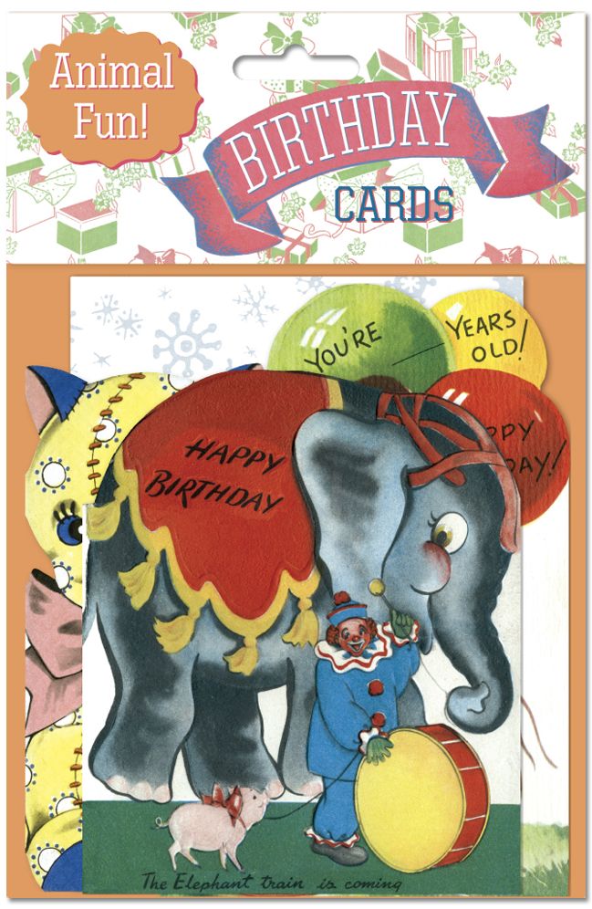 Animal Fun Time Birthday Card Packet