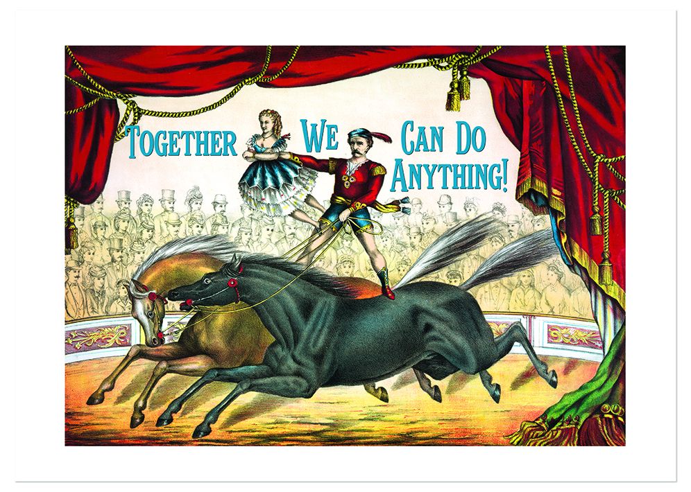 Circus Performers Anniversary Card