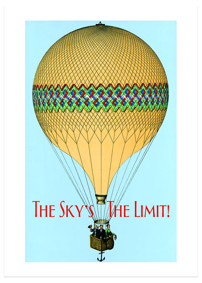 Hot Air Balloon Graduation Greeting Card