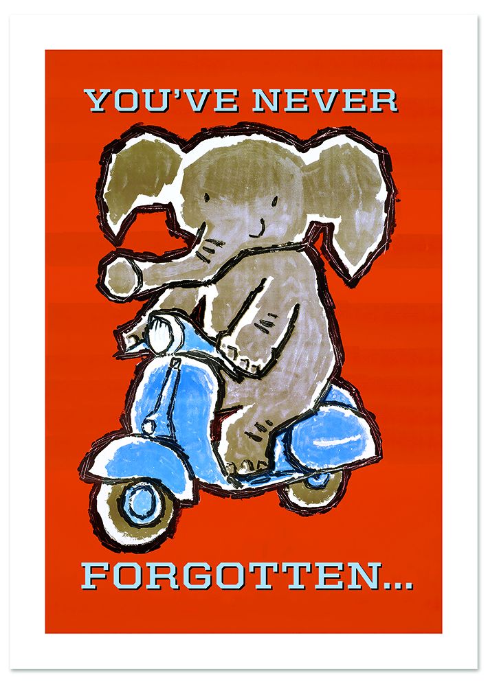 Elephants Never Forget Father's Day Greeting Card