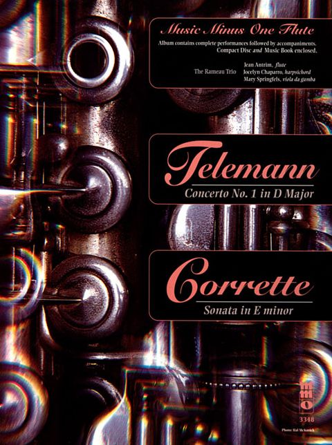 Telemann - Concerto No. 1 in D Major; Corrette - Sonata in E minor: Music Minus One Flute