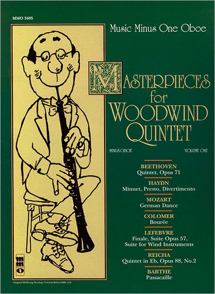 Masterpices for Woodwind Quintet - Volume One: Music Minus One Oboe