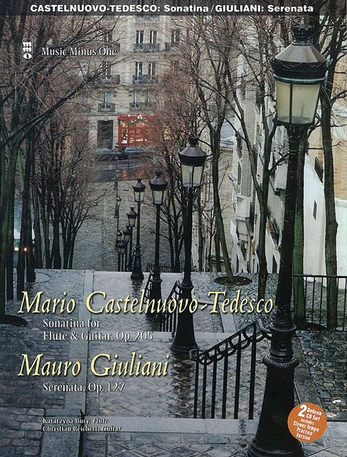 Castelnuovo-Tedesco: Sonatina & Giulini: Serenata Op. 127 for Guitar and Flute (Guitar Part): Book/2-CD Pack