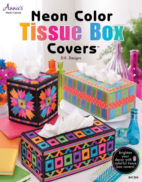 Neon Color Tissue Box Covers