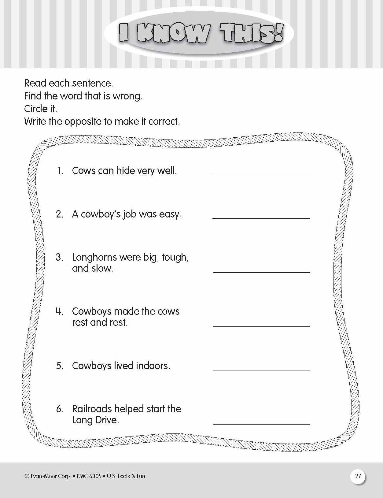 U.S. Facts & Fun Grades 1-3