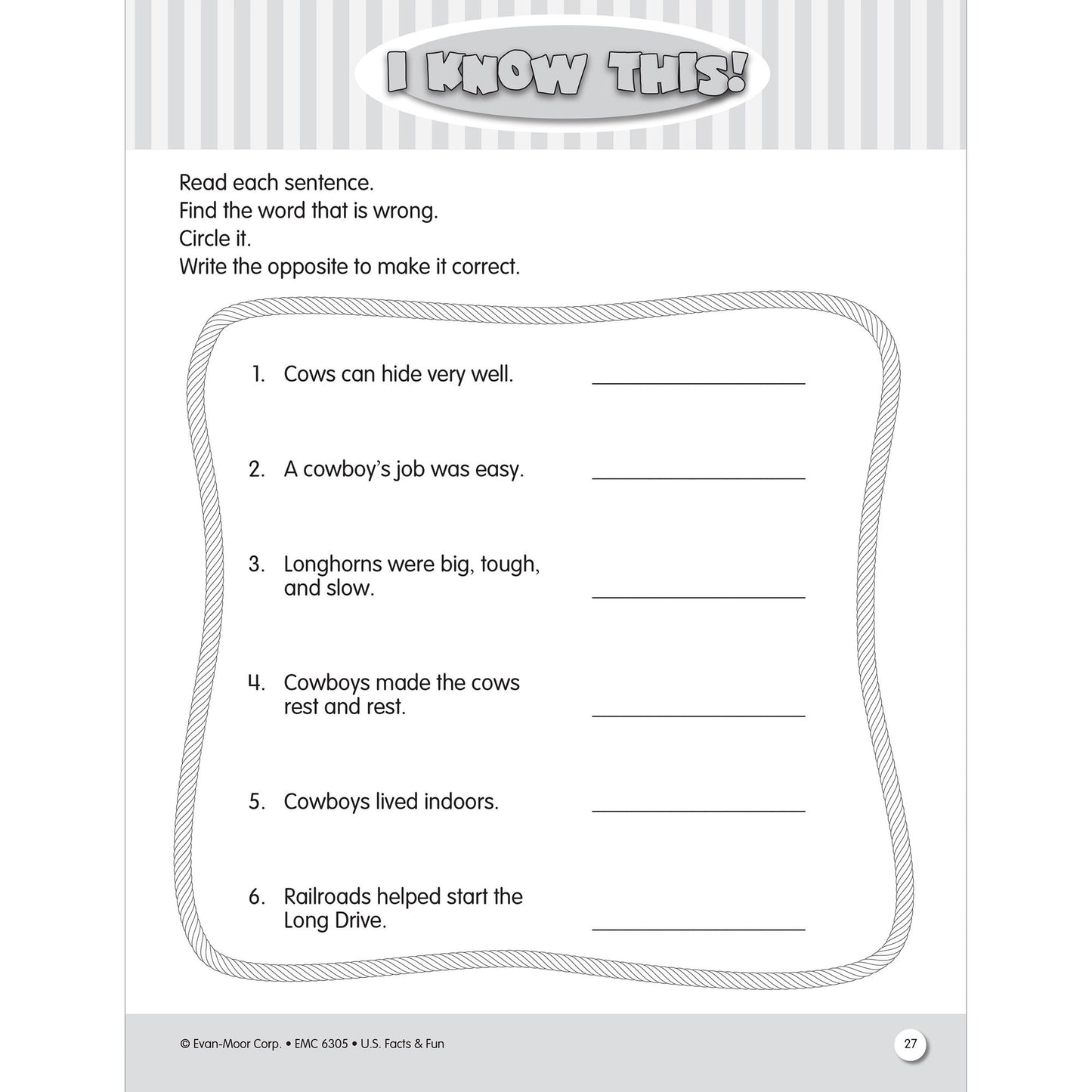 U.S. Facts & Fun Grades 1-3