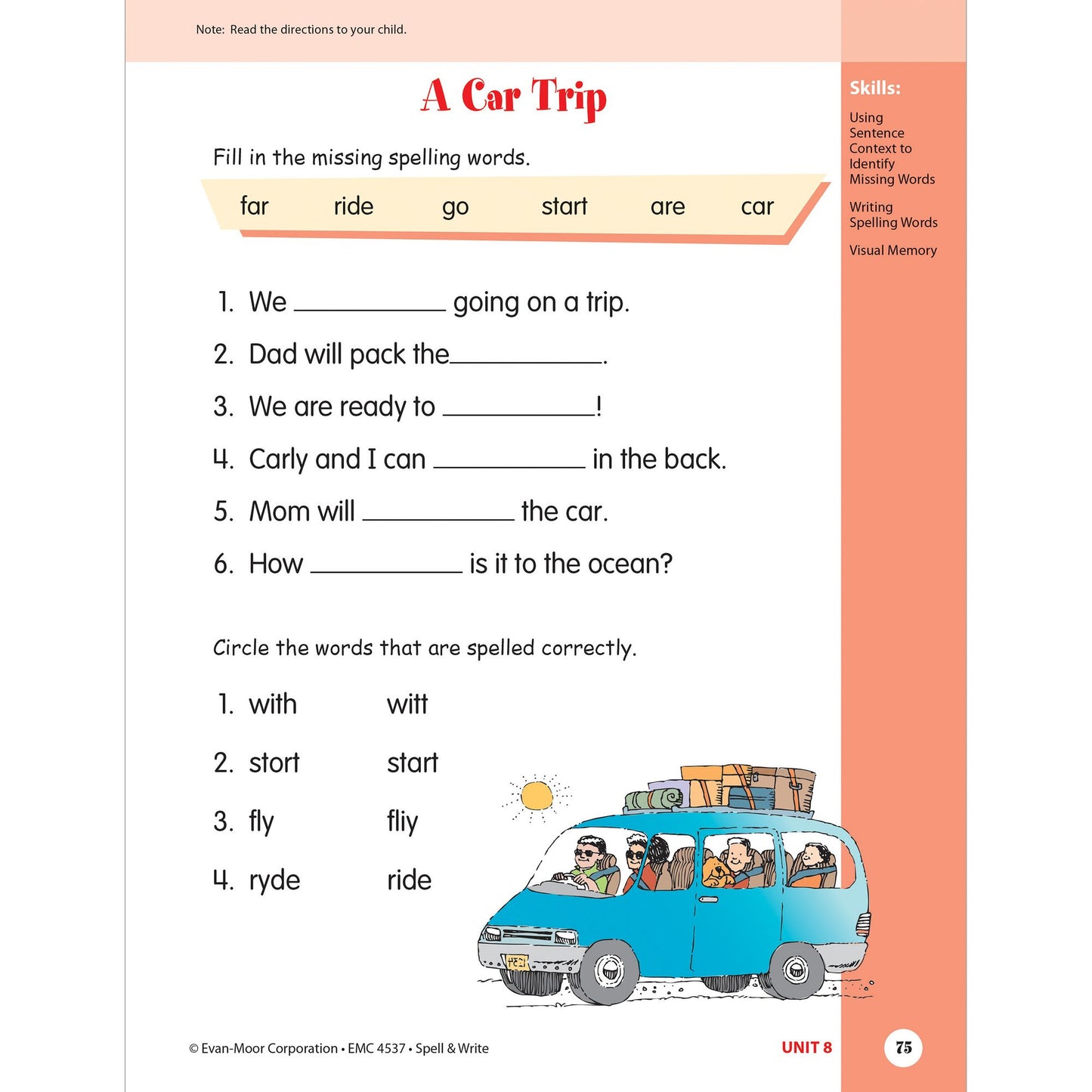 Skill Sharpeners Spell & Write, Grade 1
