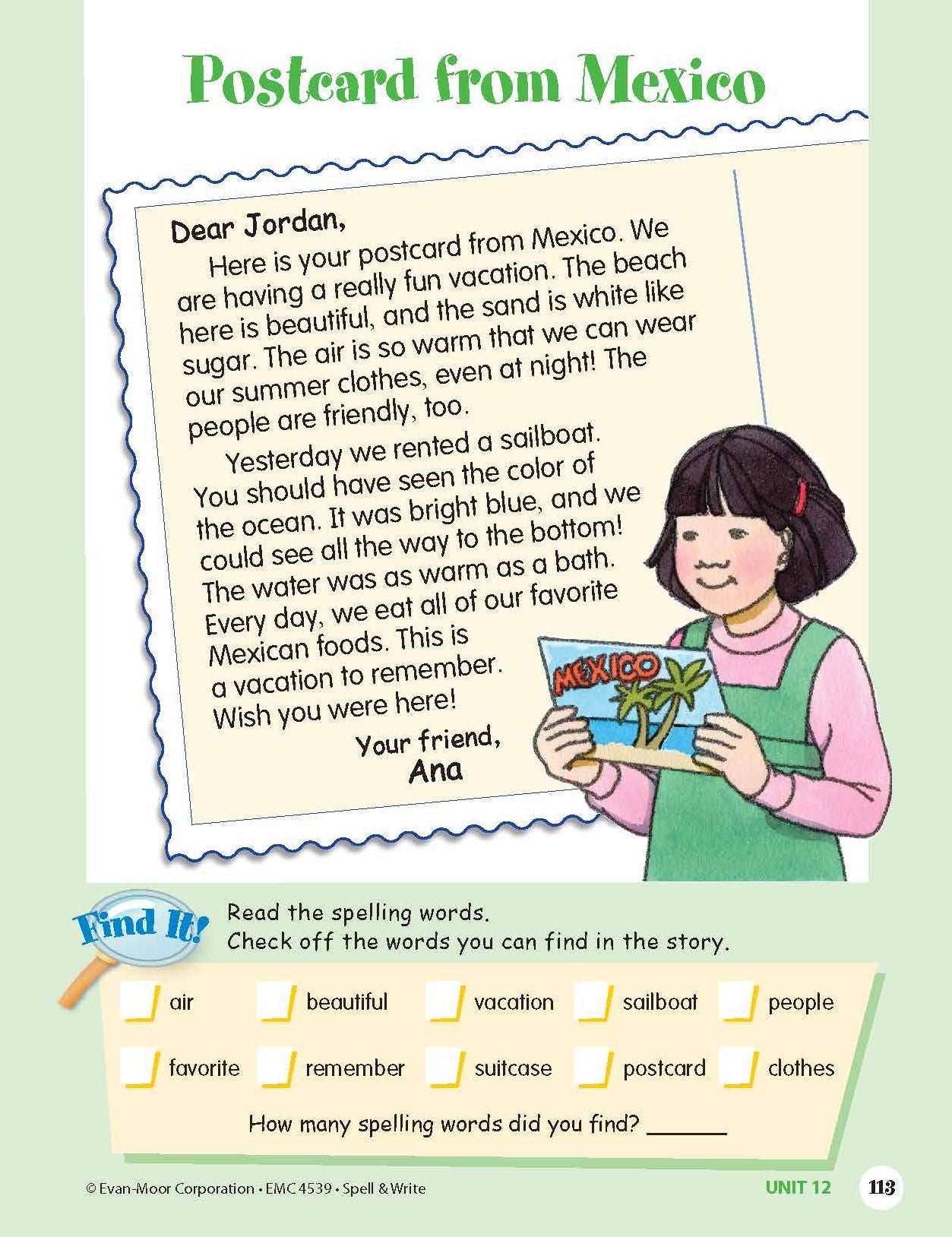 Skill Sharpeners Spell & Write Grade 3