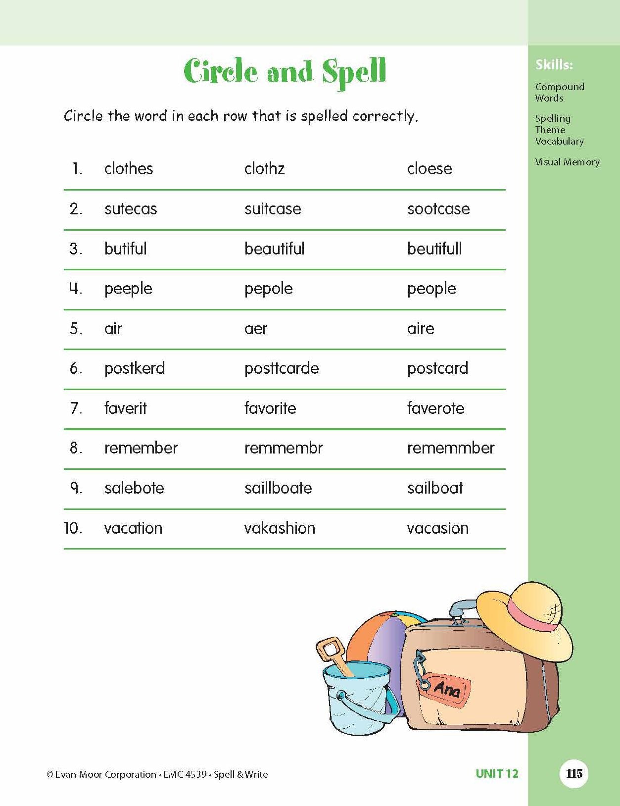 Skill Sharpeners Spell & Write Grade 3