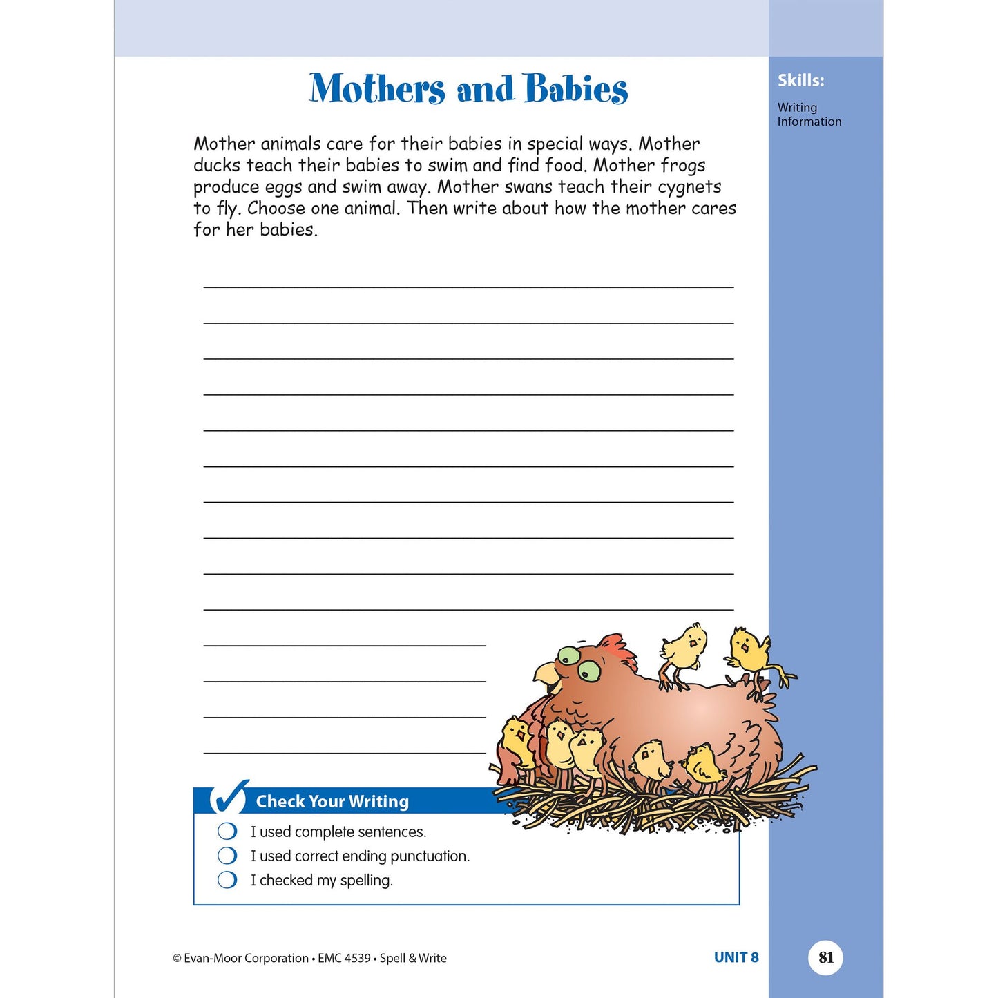 Skill Sharpeners Spell & Write Grade 3