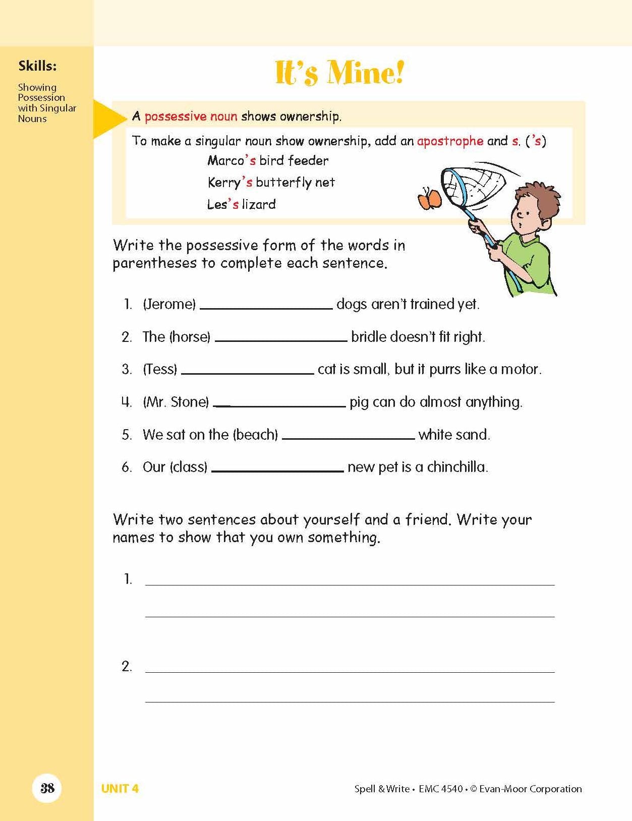 Skill Sharpeners Spell & Write, Grade 4