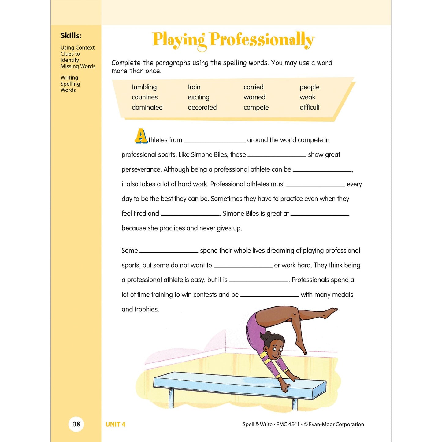 Skill Sharpeners Spell & Write Grade 5