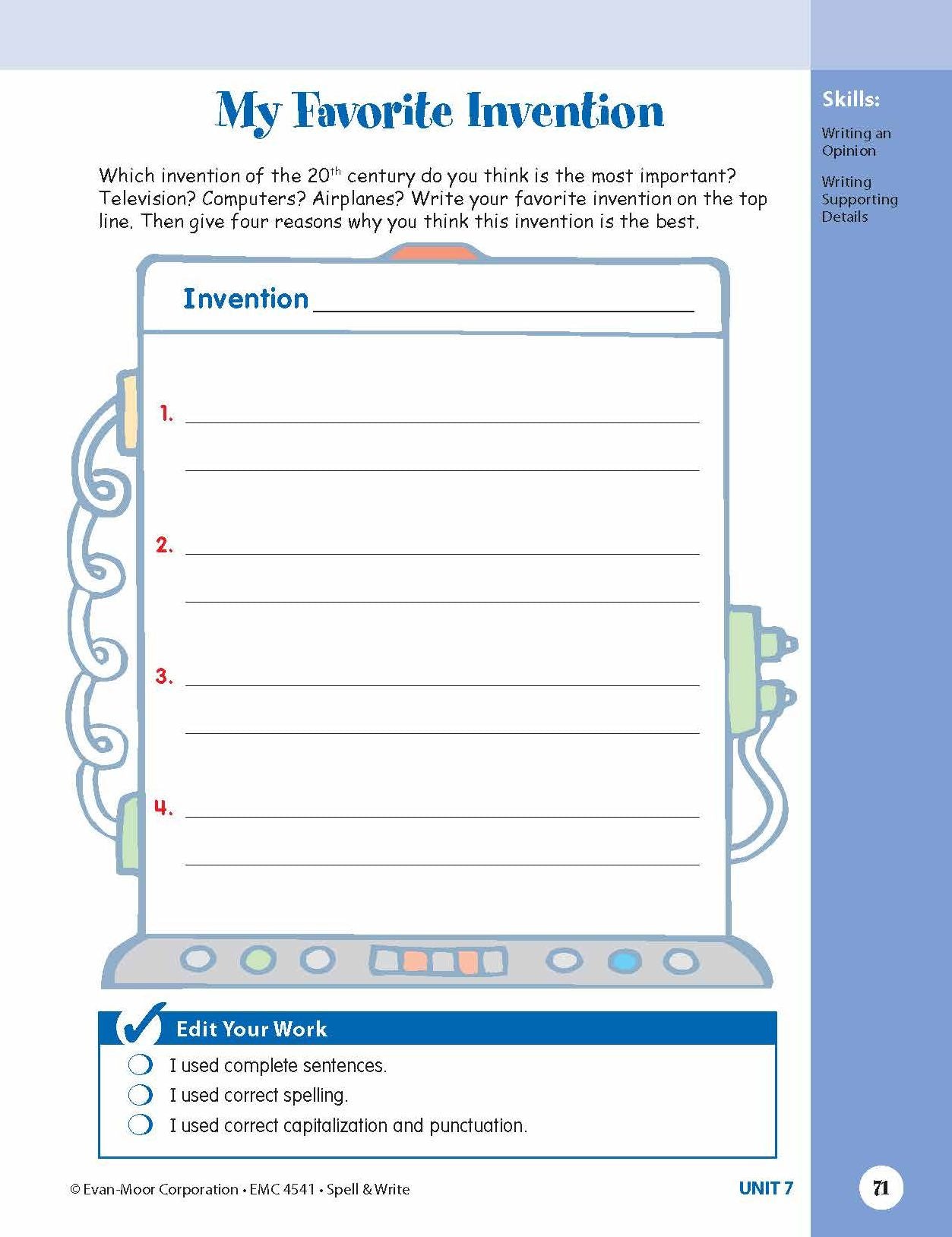 Skill Sharpeners Spell & Write Grade 5