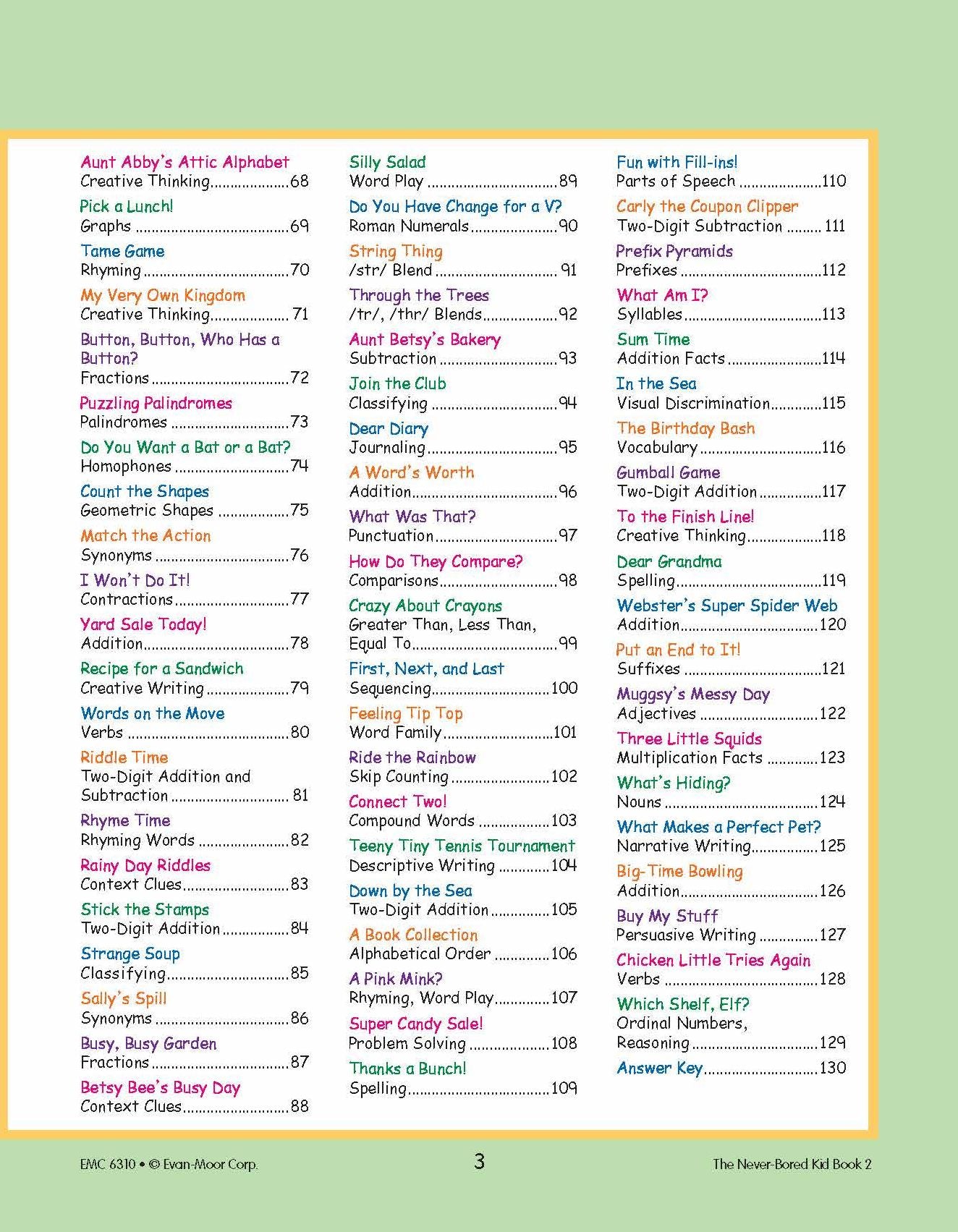 The Never-Bored Kid Book 2, Ages 7-8