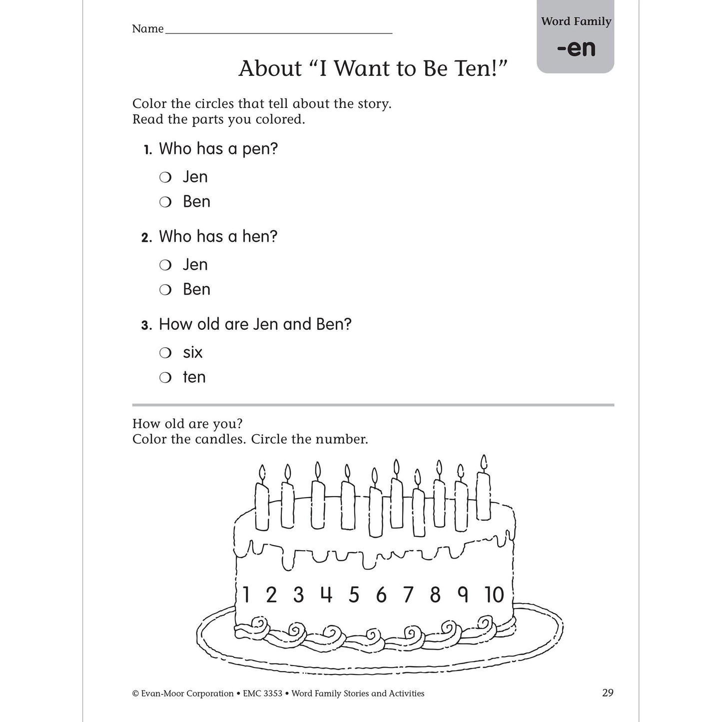 Word Family Stories & Activities, Level A